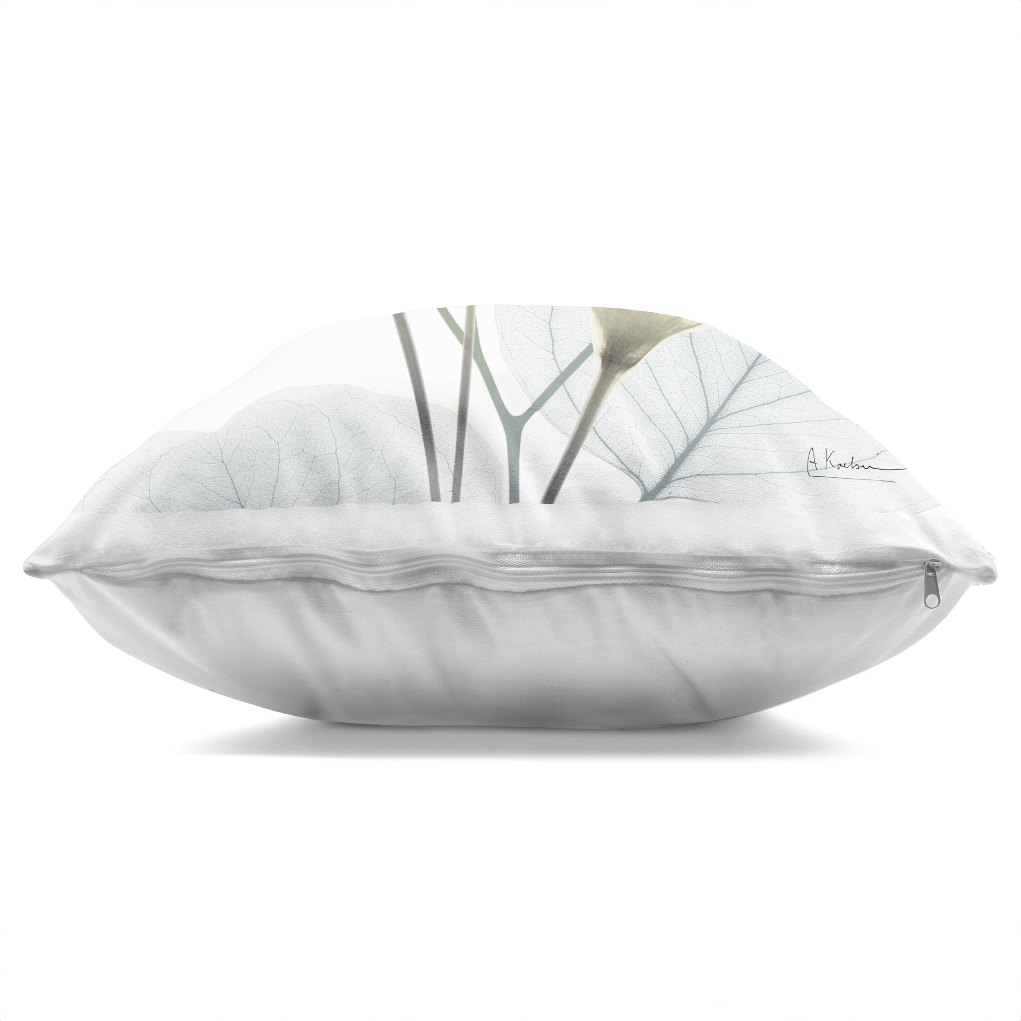 Stupell Industries Divine Fate Flower Leaves Decorative Printed Throw Pillow, design by Albert Koetsier, 18 x 7 x 18