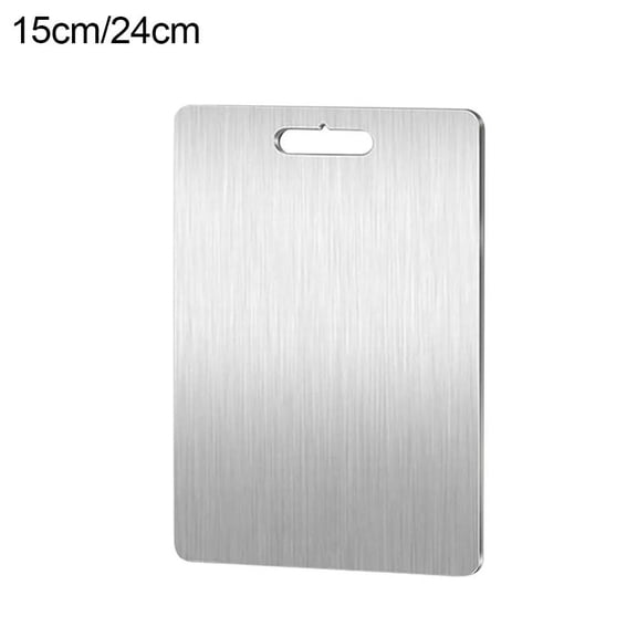 Stainless Steel Cutting Board,Thick Cutting Board for Home Kitchen Cooking,Non-Porous Kitchen Chopping Boards Scratch Resistant & Dishwasher Safe,for Cutting Meat, Fruit, Vegetables