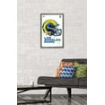 thumbnail image 3 of NFL Los Angeles Rams - Drip Helmet 20 Wall Poster, 14.725" x 22.375" Framed, 3 of 4