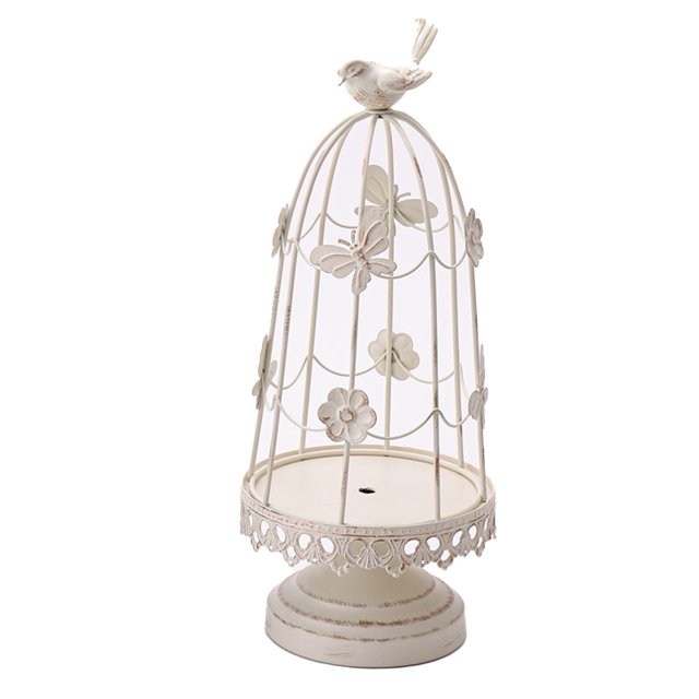 Candelabro decorativo Vintage para jaula de pájaros para centro de mesa de boda decoración navideña Zhivalor CPB-SSW145-2