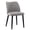 Gray, variant on Hausfame Mid-Century Upholstered Dining Chairs, Set of 2, Espresso Brown