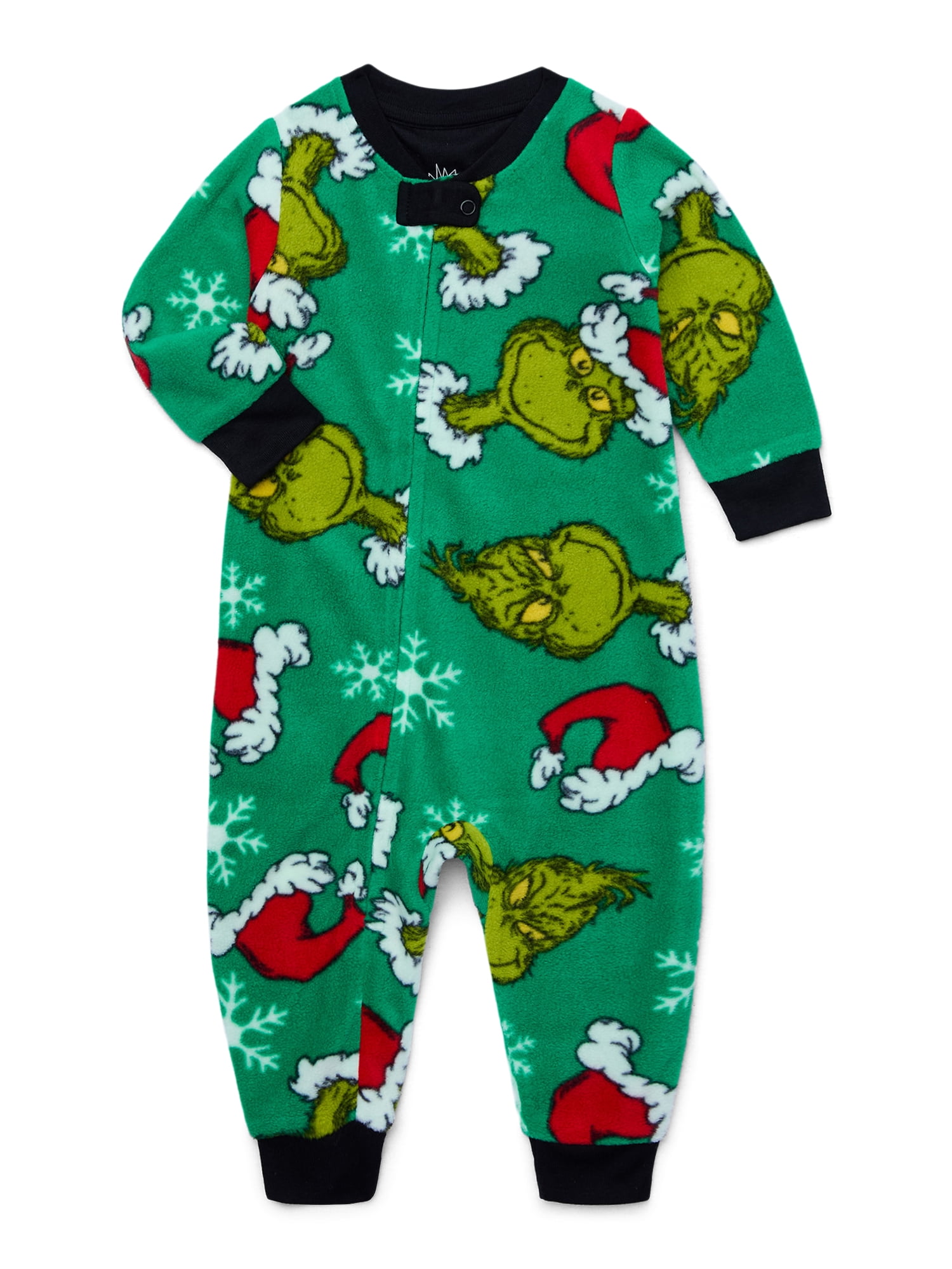 Dr. Seuss Baby Merry Grinchmas Matching Family Pajama Set, Onesie, Sizes 9M-18M