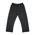 thumbnail image 1 of Pantalón tipo yoga Fruit Of The Loom Para mujer, de felpa, negro, talla EG, 1 of 4