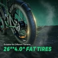 thumbnail image 6 of Fat Tire E-bike 2000W Ebike for Adults, 52V 22.4AH Battery Dual Motor 26" Full Suspension Electric Bicycles 35MPH AWD Mountain E Bike Hydraulic Brakes, 6 of 6