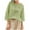 Green, variant on Cotton Linen Tops for Women 3/4 Length Sleeve T-Shirt Button Down Crew Neck Shirts Fashion Lightweight Blouses Casual Jacquard Boho Tops Spring Summet Tops Women 2026