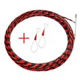 thumbnail image 1 of Electrician Fish Tape Kit for Cable Pulling 5-50 Meters, Plastic Coated Steel Wire Threading Rod with 360 Head Wheel, 1 of 5
