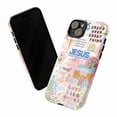 thumbnail image 3 of Jesus Over Everything Christian Phone Case, Pink Faith Aesthetic Collage iPhone Cover for iPhone 17 16 15 14 13 12 11 Pro Plus Mini, 3 of 5