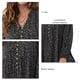 thumbnail image 5 of Vestido De Mujer, Vestido De Cuello En V De Fibra De Poliéster Con Manga De Linterna De Un Solo Pecho Para Diario Para Fiesta ANGGREK Otros, 5 of 6