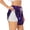 White, variant on Picia Purple Starry Sky Antelope Pattern Women's 2 in 1 Athletic Running Shorts High Waisted Workout Casual Gym Sweat Shorts with Comfy Liner Zipper Pockets-