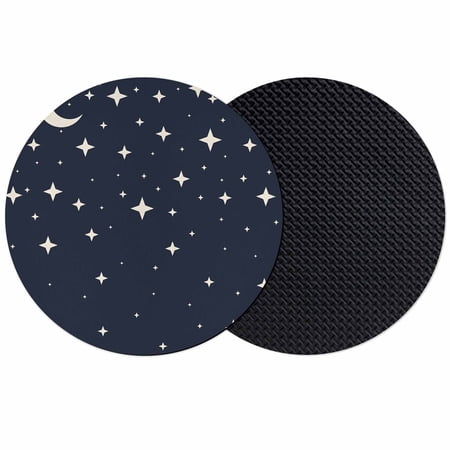 Modern Navy Blue Coasters Set of 2 Absorbent Coasters for Drinks Japanese Style Moon Stars Minimalism Coaster for Desk Coffee Table Protection Home Decor House Warming Gifts 4