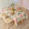 thumbnail image 2 of Pioneer Flower Floral Print Pattern Rectangle Tablecloth 60"x120",Waterproof Polyester Rectangle Table Cloth, Wipeable Spillproof Polyester Tablecloth for Dining, Camping, Indoor and Outdoor, 2 of 6