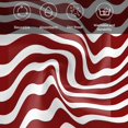 thumbnail image 5 of Red White Cloth Napkins, Modern Abstract Waves Water Ripple Striped Washable and Reusable Dinner Napkins Set of 8, Table Napkin for Kitchen Party Birthday Wedding Hotel Housewarming 20"x20", 5 of 8