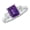 Amethyst, variant on 1 Carat Emerald LAB GROWN Emerald and LAB GROWN Diamond Engagement Ring (0.5ct Center, AAAA Heirloom Quality) RIPS102W3AM 14K White Gold