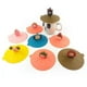 thumbnail image 1 of Tapas de silicona para tazas, tapas de silicona para tazas de vidrio con dibujos animados, tapas de silicona para tazas de vidrio, tapas antipolvo reutilizables para tazas, 1 of 3