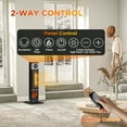 thumbnail image 5 of HOMCOM 31" Freestanding Electric Heater for Indoor Use with Oscillation, Timer, Remote, 1400W, Black, 5 of 9