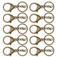 thumbnail image 2 of Qiilu 10Pcs Porte-Clés Placage Non-Fading Simple Porte-Clés Sac Boucle Mousqueton Fermoir Crochet, 2 of 8