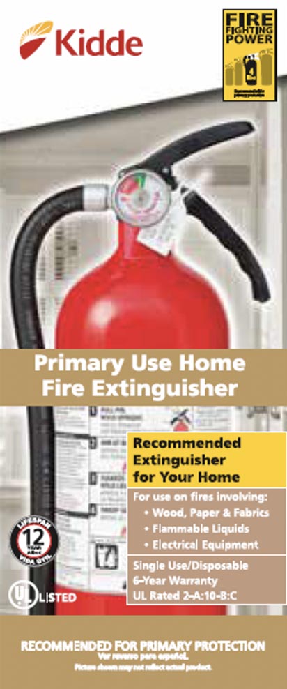 Kidde Fire Extinguisher UL Rated 2-A:10-B:C, Model KD143-210ABC - image 4 of 5