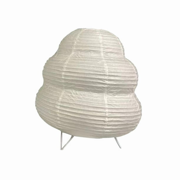 Lámpara de mesa de papel para cabecera, lámpara de escritorio moderna, soporte de Metal para vestidor, dormitorio, sala de estar Salvador lámpara de escritorio linterna de papel