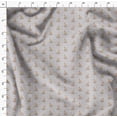thumbnail image 4 of Soimoi Gray Poly Georgette Fabric Dot & Deer Animal Printed Fabric 1 Yard 42 Inch Wide, 4 of 5