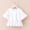 White, variant on Toddler Baby Girls Cute Shirts Kids Bell Sleeve Tops Basic Solid Color Ruffle Short Sleeve T-Shirt Casual Peplum Crewneck Blouse Tees