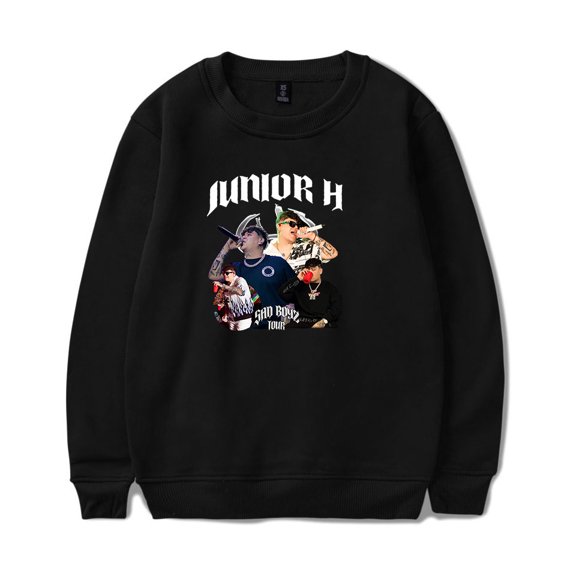 Junior H Merch Sad Boyz Long Sleeve Crewneck Sweatshirt For Men/Women Rapper Winter Hoodie Streetwear