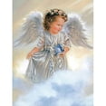 thumbnail image 3 of Cuadros Decorativos Pintura de diamante 5D Ángel bebé cuadro de mosaico redondo completo DIY decoración del hogar 30x40cm Ehuebsd Nuevos Originales, 3 of 9