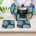thumbnail image 6 of Fun Pizza Oven Mitt And Pot Holder Set Oven Glove for Kitchen Baking Cooking Grilling, 6 of 6