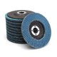 thumbnail image 1 of Compartimentos para discos │ azul │ 10 piezas │ Ø 125 mm │ grano 80 │ Acero inoxidable │ Discos abrasivos │ Discos de láminas，T-Audace STOL, 1 of 5