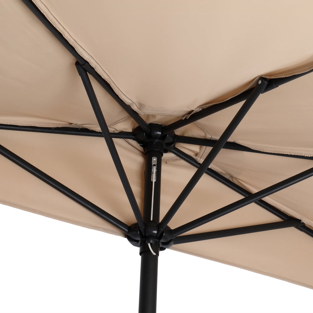 Kepooman 9Ft Half Round Umbrella, Waterproof Patio Wall Balcony Door Window Sun Shade, Without Base, Top Color Kepooman 9Ft Half Round Umbrella, Waterproof Patio Wall Balcony Door Window Sun Shade, Without Base, Top Color