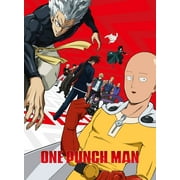 One Punch Man Saitama Superhero Series Adult T-Shirt (Large, Black)