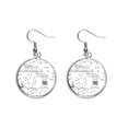 thumbnail image 1 of Calculus Organic Chestry Experiment Ear Dangle Silver Drop Earring Jewelry Woman, 1 of 3