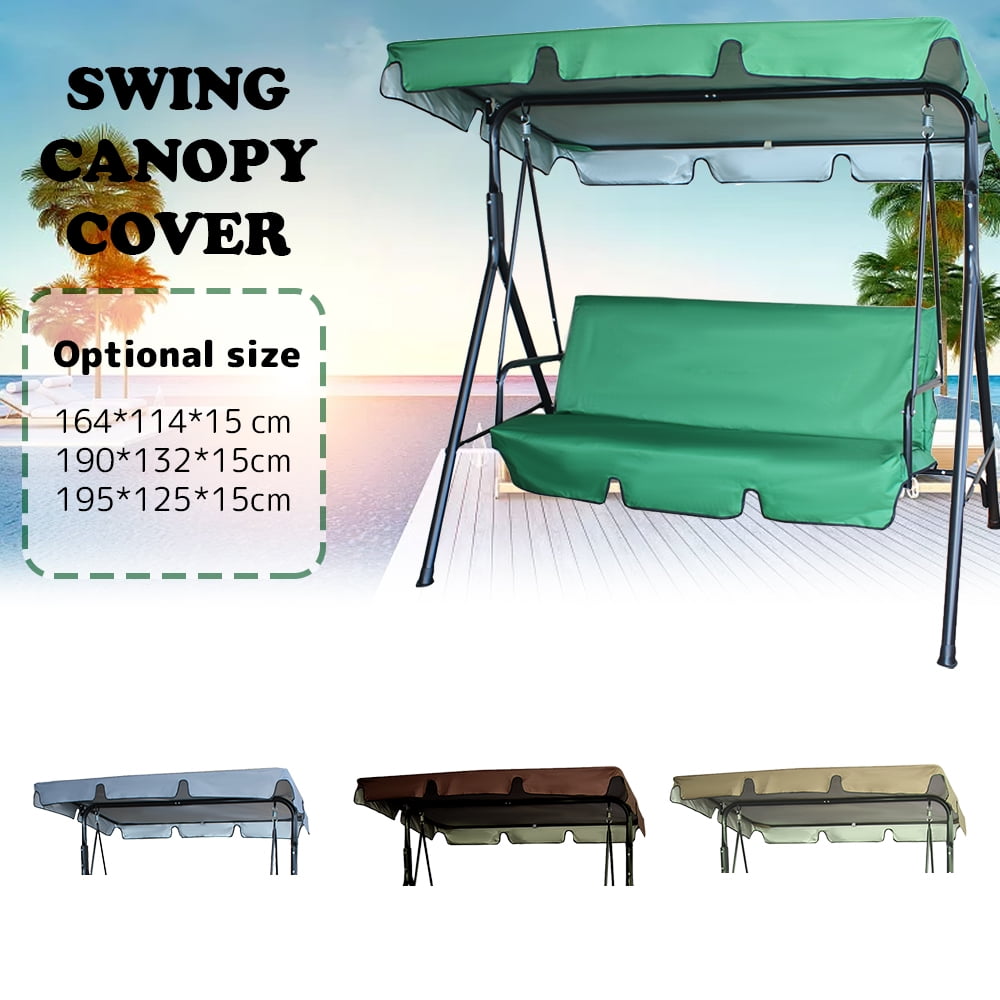 Replacement Canopy For Swing Seat 3 Seater Sizes Garden Ourdoor Hammock Cover 
