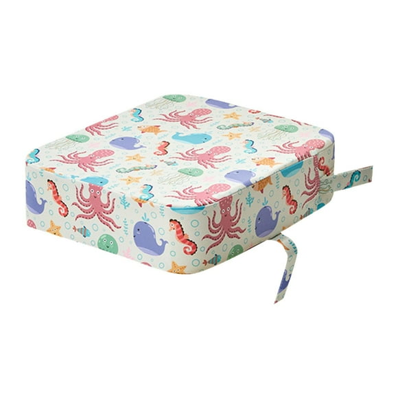 Elevador de asiento para niños pequeños, cojín para asiento de comedor, cojín grueso portátil antideslizante para niños pequeños, elevador de silla para niños y niñas Estilo C