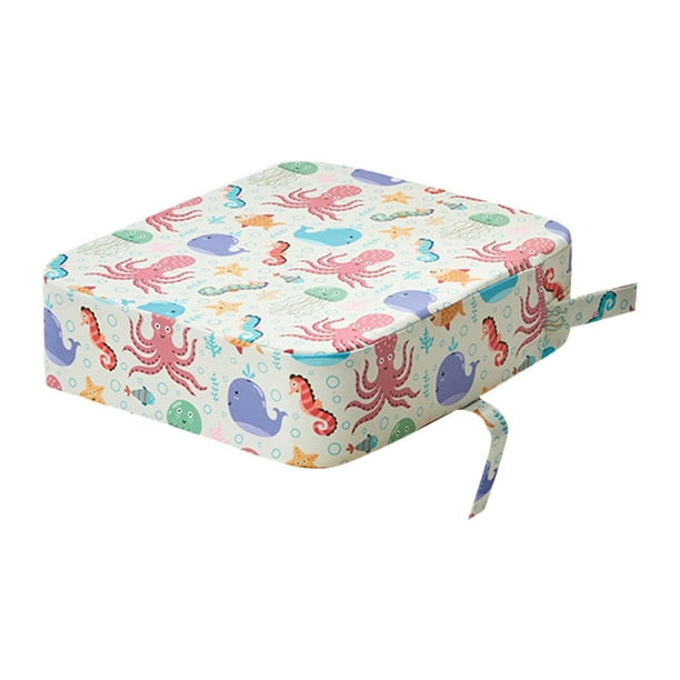 Silla elevadora para niños pequeños, cojín ajustable para mesas de comedor con divertidos patrones Estilo C
