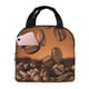 thumbnail image 1 of Easygdp Coffee Beans Bolsa Térmica Premium - Tela Oxford Impermeable, Gran Capacidad, Bolsillo Frontal, Unisex para Trabajo, Escuela, Actividades al Aire Libre y Picnics, 1 of 7