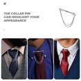 thumbnail image 3 of Soimiss Lapel Pin With Chain Necktie Pin Alloy 1Pack, 3 of 8