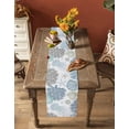 thumbnail image 5 of Blue Coastal Table Runner 108 Inches, Teal Coral Jellyfish Nautical Bed Runner Dresser Scarves Tabletop for Indoor Outdoor Parties/Ceremony/Banquet, 13"x 108", 5 of 8