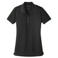 thumbnail image 5 of Yellow Rooster Womens Dry Zone UV Micro-Mesh Tipped Polo Deep Black/ Graphite XS, 5 of 6