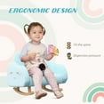 thumbnail image 5 of Qaba Rocker Armchair for Nursery Playroom Preschool for 1.5-5 Years, Blue, 5 of 9