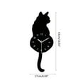 thumbnail image 2 of Wall Clock with Swinging Tail Decorative Acrylic Operated Easy to Read for Indoor Hotel Home Cafe Decor, 2 of 9