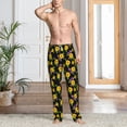 thumbnail image 4 of Salouo Daisies Flowers Print Pajama Pants for Men, Lounge Pants Elastic Waistband Casual Men's sleepwear Loungewear Sleep Pajama Pant -X-Large, 4 of 7