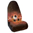 thumbnail image 2 of Uourmeti Fire Lightning Soccer Car Seat Towel Cover, Terry Cloth Microfiber Cover for Vans Cars, Trucks and Van Truck Seats, 2 of 7