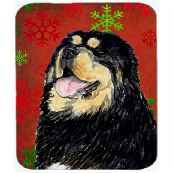 Carolines Treasures  Tibetan Mastiff Snowflakes Holiday Christmas Mouse Pad
