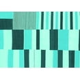 thumbnail image 1 of Ahgly Company Indoor Rectangle Abstract Turquoise Blue Modern Area Rugs, 7' x 10', 1 of 4