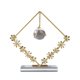 thumbnail image 1 of Minimalista colgante globo de cristal con diseño geométrico corona ornamento decorativo para el hogar sala de estar o de mesa, 1 of 7