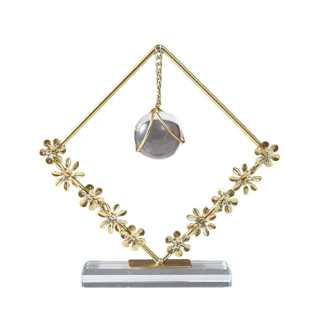 Minimalista colgante globo de cristal con diseño geométrico corona ornamento decorativo para el hogar sala de estar o de mesa
