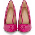 thumbnail image 5 of Chariot & Co: Mall- Womens Pointed Toe Stiletto Pumps - 4" Heels, Wedding and Dress Shoes Heel (Hot Pink Patent, 6.5), 5 of 6