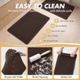 thumbnail image 2 of Bailu Waffle Bath Mat Rug, Super Absorbent Non-Slip Bath Mat, Bathroom Rug for Bathroom Floor Next to Tub, 17" x 24", Brown, 2 of 6