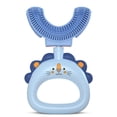 thumbnail image 2 of Matsuzay Cepillo de de silicona en forma de U para entrenamiento de niños, cepillo de Manual de 360 ​​grados, limpieza de lengua Suministros de limpieza para el hogar Azul Matsuzay HA028517-02B, 2 of 6