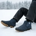 thumbnail image 2 of Ecetana Snow Boots for Men Winter Warm Waterproof Outdoor Hiking Shoes, 2 of 7